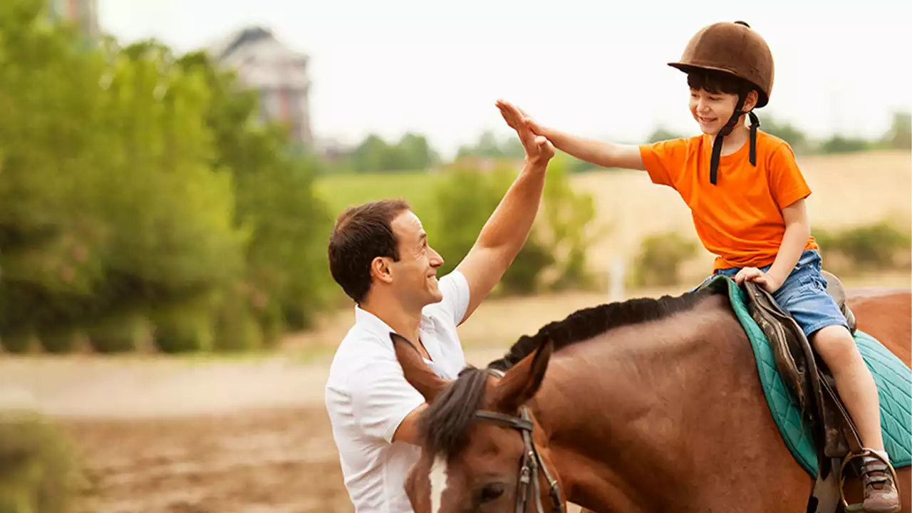 What are the benefits of horseback riding for children?